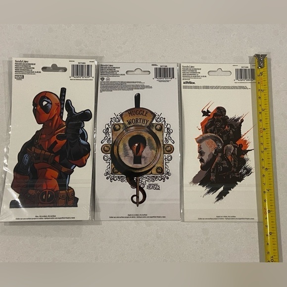 Bundle set of 3 Decals Fantastic Beasts, Spiderman, Call Of Duty - Picture 9 of 13